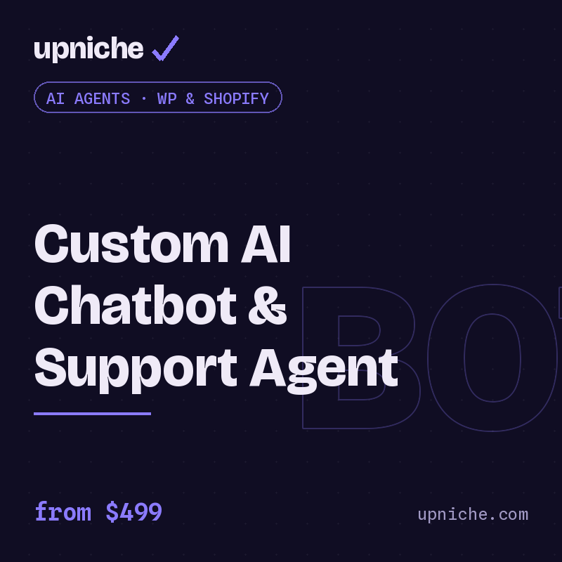 Custom AI Chatbot & Support Agent (WordPress / Shopify)