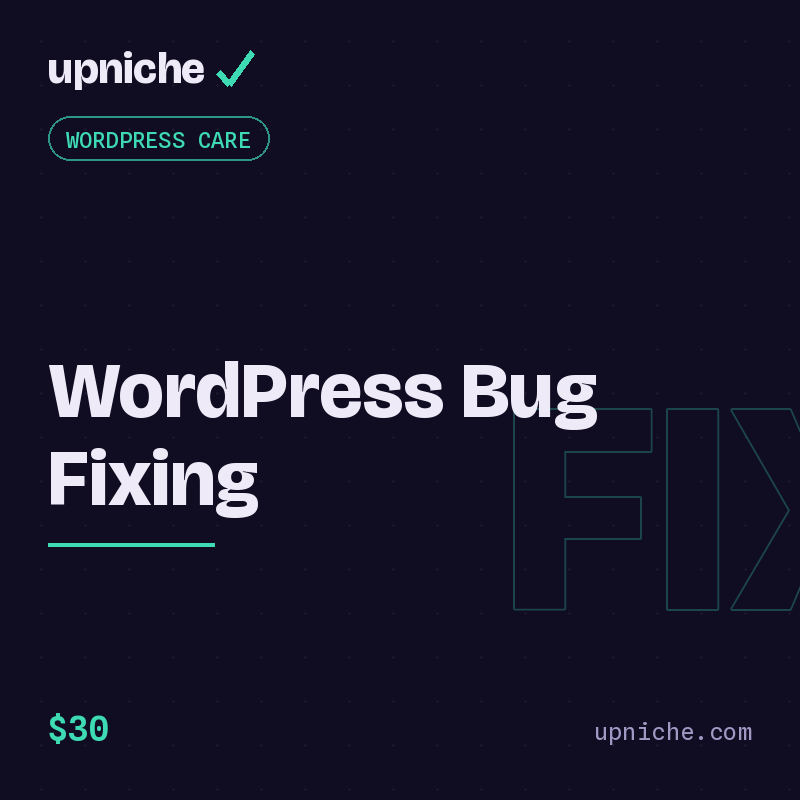 WordPress Critical Errors / Bug Fixing Service