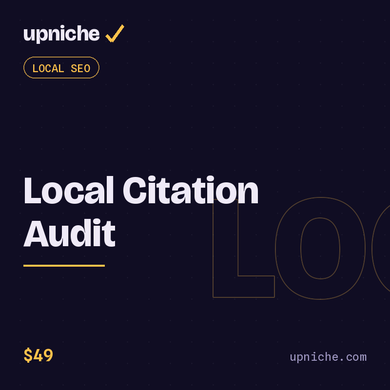 Local SEO- Citation Audit Service
