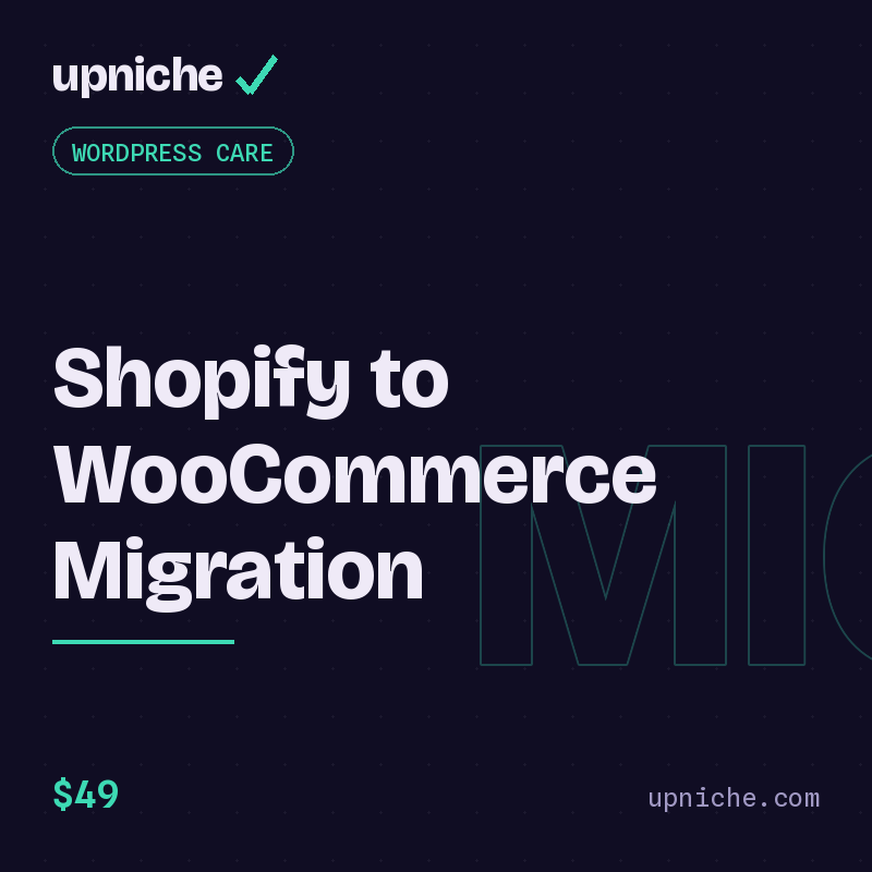 Shopify to Woocommerce Migration Service