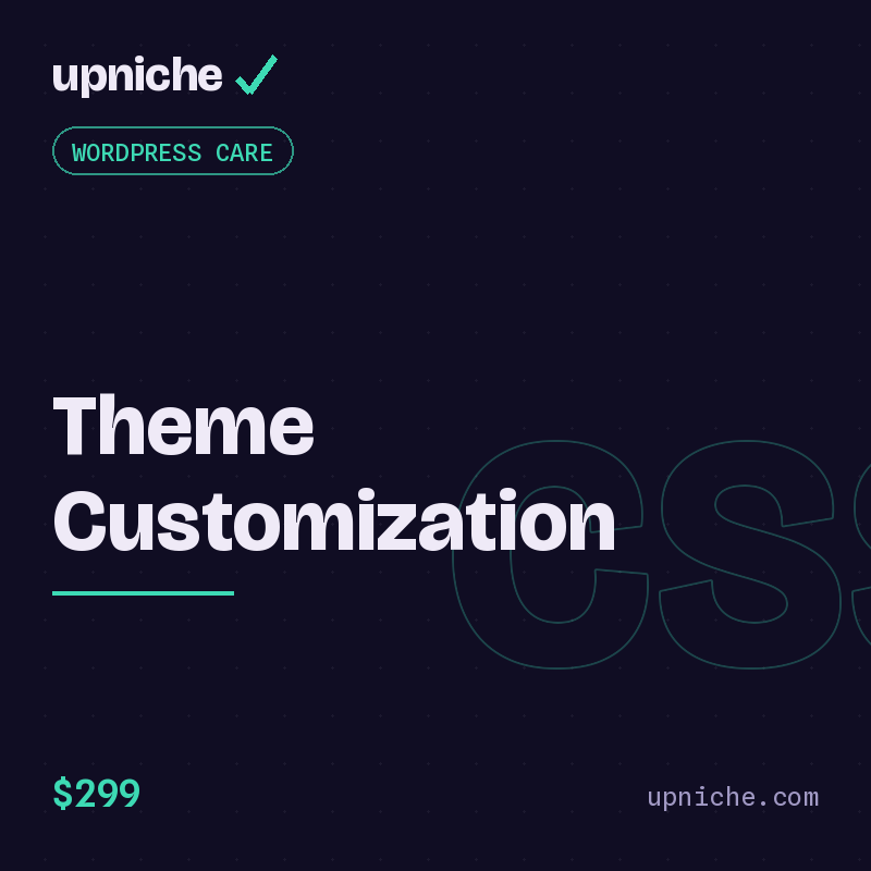 WordPress Theme Customization Service